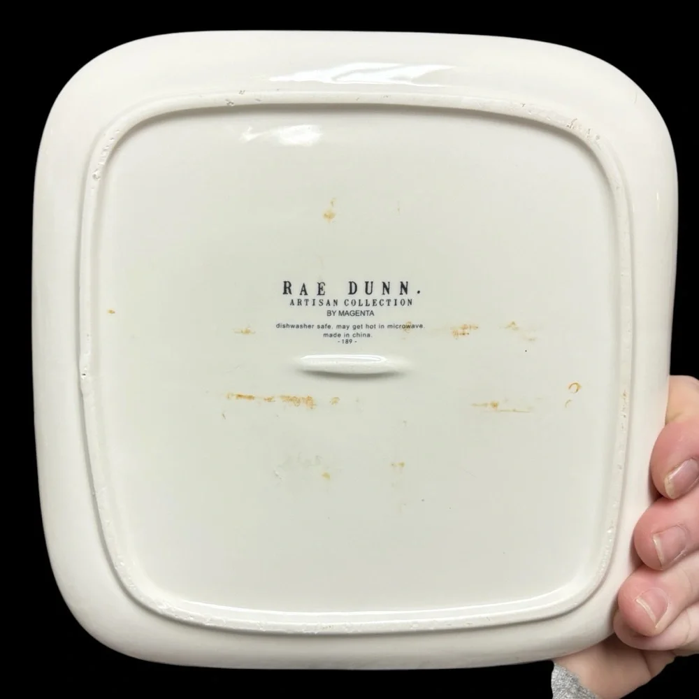 Rae Dunn Christmas Plates set of 4